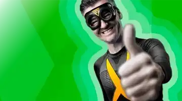 Image featuring a superhero character giving a thumbs-up gesture, promoting the Admiral-X Welcome Bonus with a cheerful expression and a bright green background.