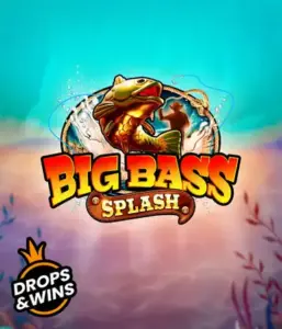 Dive into the action-packed world of the Big Bass Splash game by Pragmatic Play, featuring a vibrant fish leaping out of water. This graphic captures the essence of the fishing theme with vivid graphics and lively typography. Ideal for those who love fishing-themed games, delivering a fun-filled experience. 