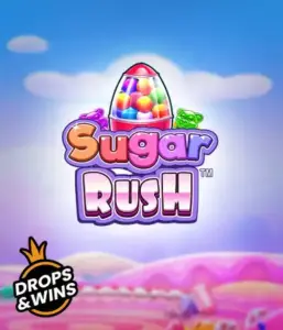 Dive into the sweet world of Sugar Rush by Pragmatic Play, with a bright candy dispenser on a fantastic background of candyland. This image captures the playfulness of the slot, adorned with vivid candies and charming typography. Ideal for those with a sweet tooth, delivering hours of fun. 